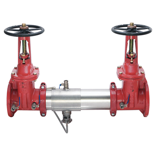 Watts 4" 957 Reduced Pressure Zone Assembly Backflow Preventer, OSY Shutoff Valves, with SentryPlus Alert Flood Detection Technology