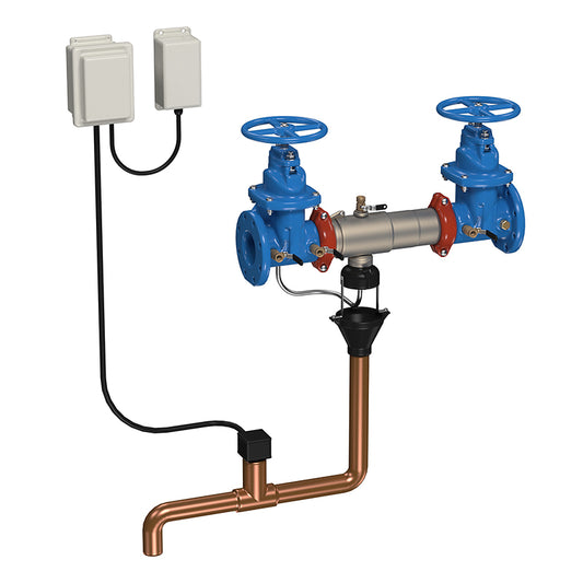 Watts 6" 957 Reduced Pressure Zone Assembly Backflow Preventer, NRS Shutoff Valves, with SentryPlus Alert Flood Detection Technology
