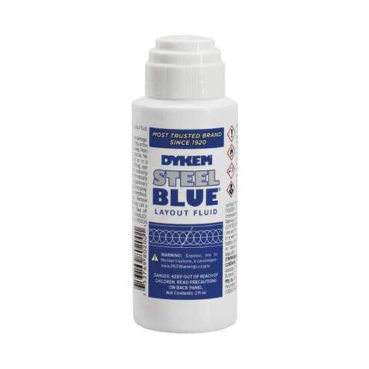 Dykem Steel Blue Layout Fluid,  2 oz Felt Tip Applicator, 12/Case