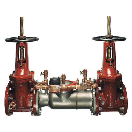 Ames 8" 3000SS Double Check Detector Backflow Preventer Assembly, Domestic OSY Shutoffs, Cam-Check Valves, Cubic Feet Meter