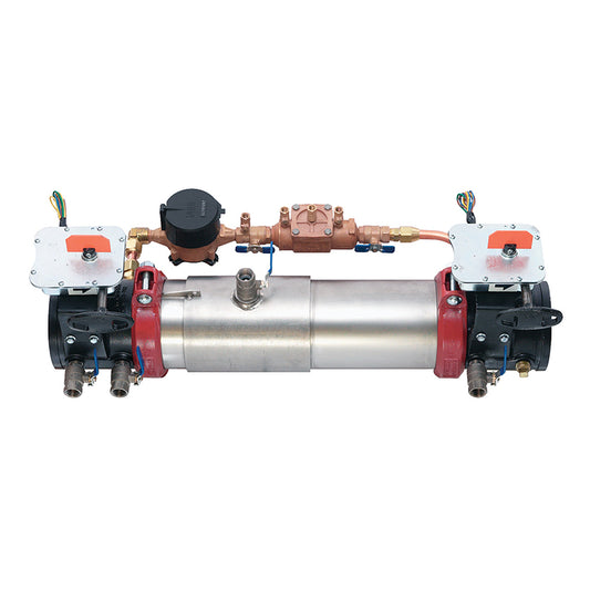 Watts 3" 757DCDA Double Check Detector Assembly Backflow Preventer, UL/FM Butterfly Valve Shutoffs, Cubic Feet Meter
