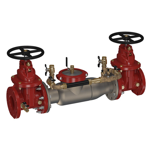 Watts 3" 774DCDA Double Check Detector Assembly Backflow Preventer, OSY Shutoffs, No Meter, Short Lay Length
