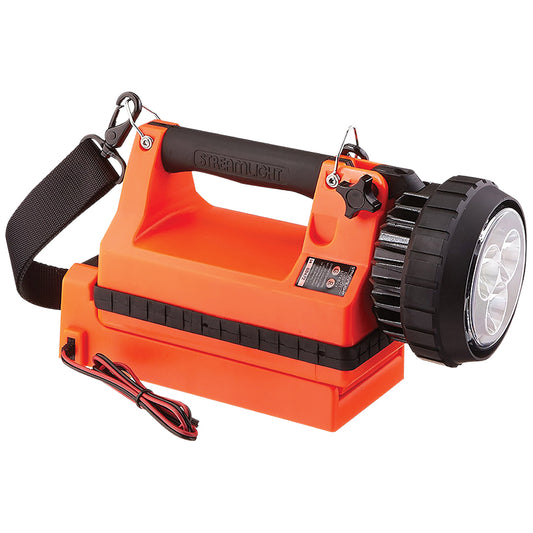 Streamlight E-Flood Firebox Rechargeable Flood Beam Lantern w/ Blue Taillight LEDs, Vehicle Mount System, Orange