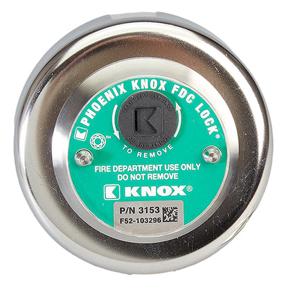 Knox Box FDC Lock 2 1/2" NH/NST Male Locking Cap (Swivel-Guard)