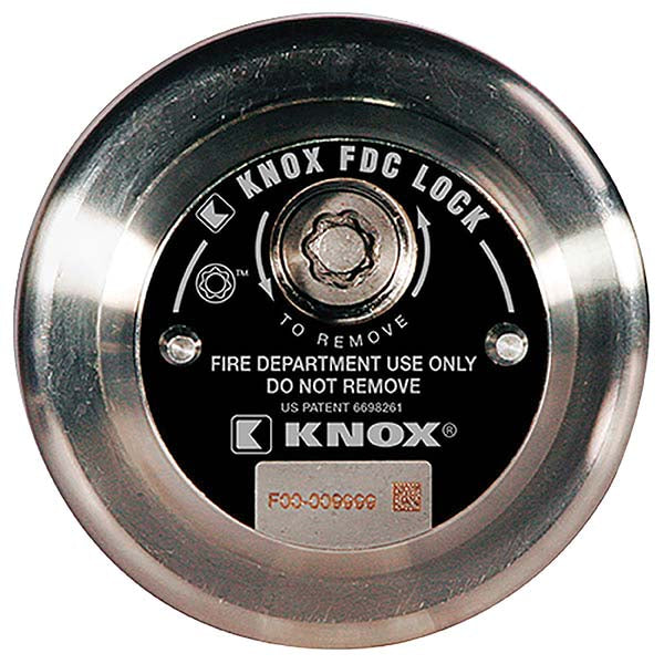 Knox Box FDC Lock 2 1/2" NH/NST Male Locking Cap (Swivel-Guard)