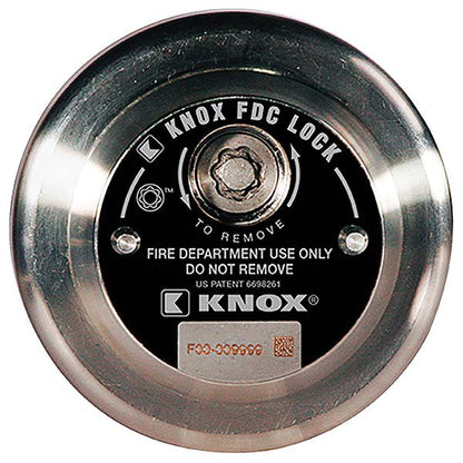 Knox Box FDC Lock 2 1/2" NH/NST Male Locking Cap (Swivel-Guard)